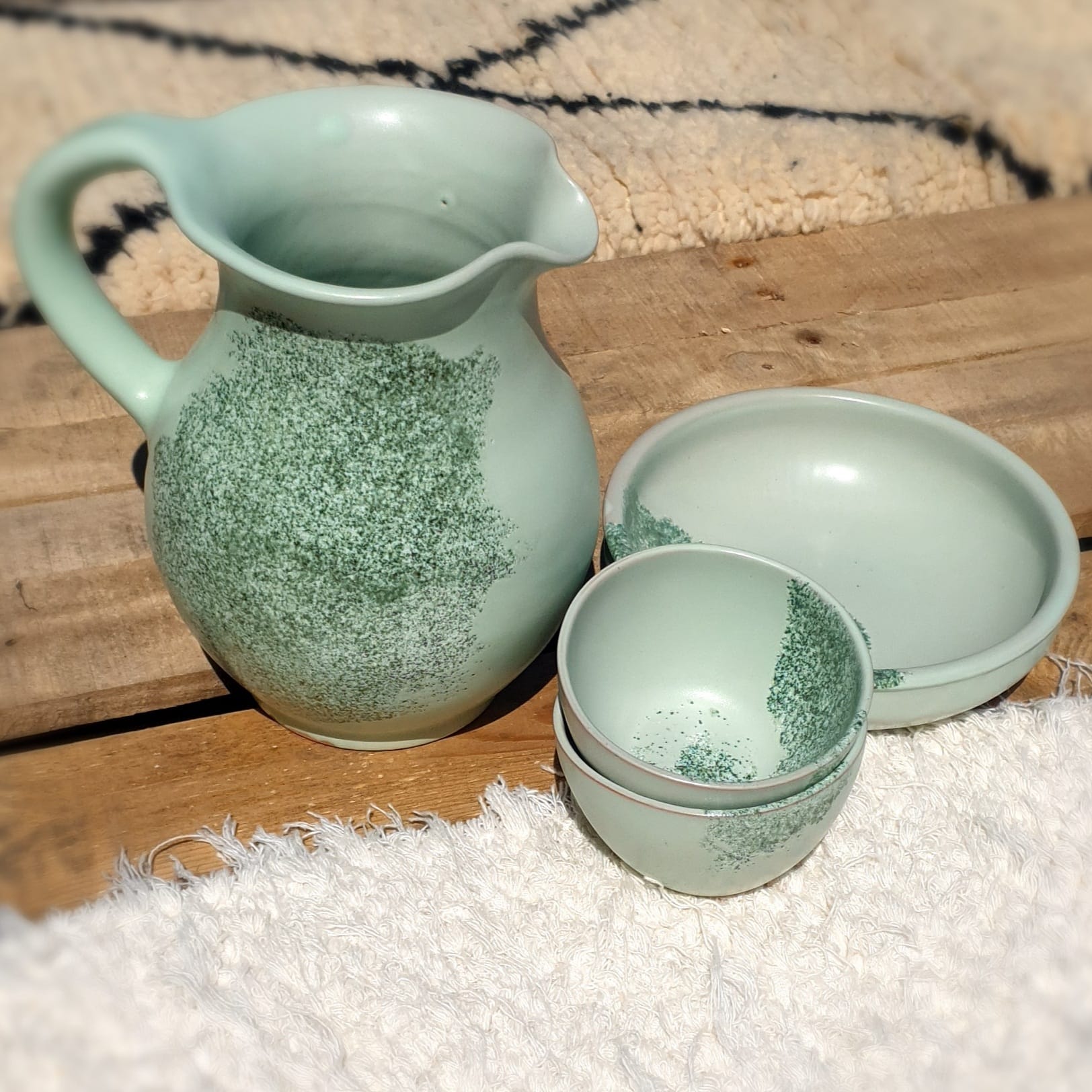 Hand Painted Spanish Ceramic Fruit, Serving Bowl