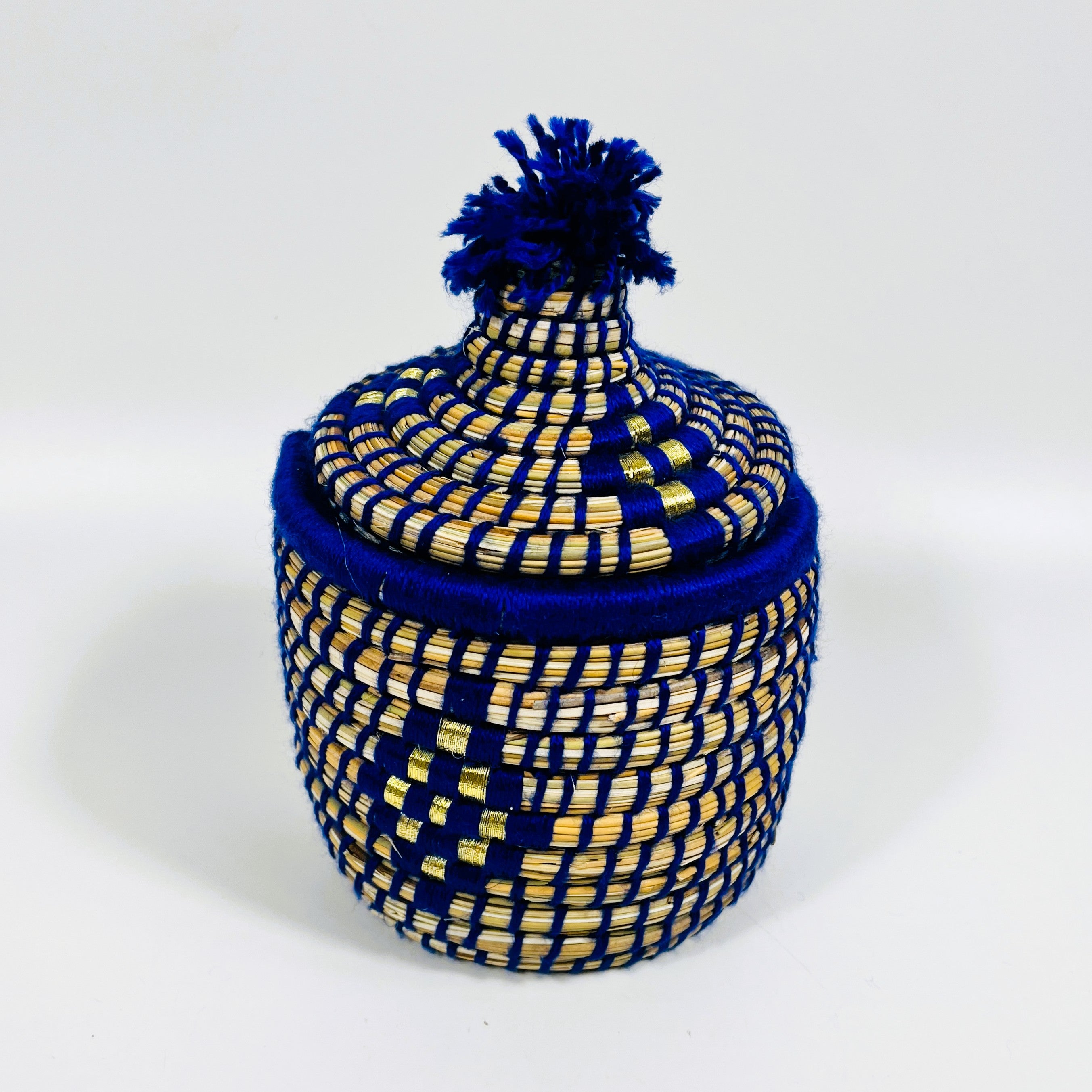 Moroccan Handmade Mini Baskets with Lid