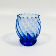 Moroccan Handmade Recycled Glass Curve Twist Tumbler 250ml
