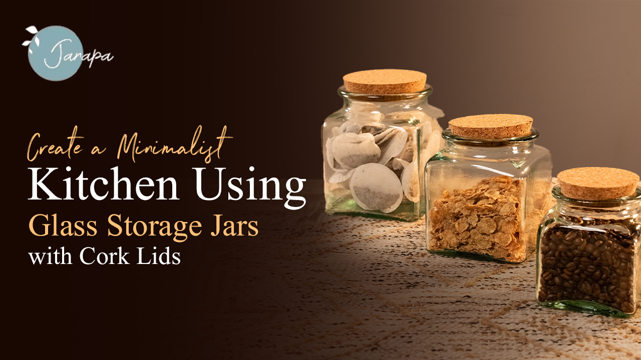 Glass Storage Jars with Cork Lids