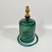 Recycled Glass 29cm Apothecary Lamp