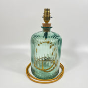 Recycled Glass 29cm Apothecary Lamp