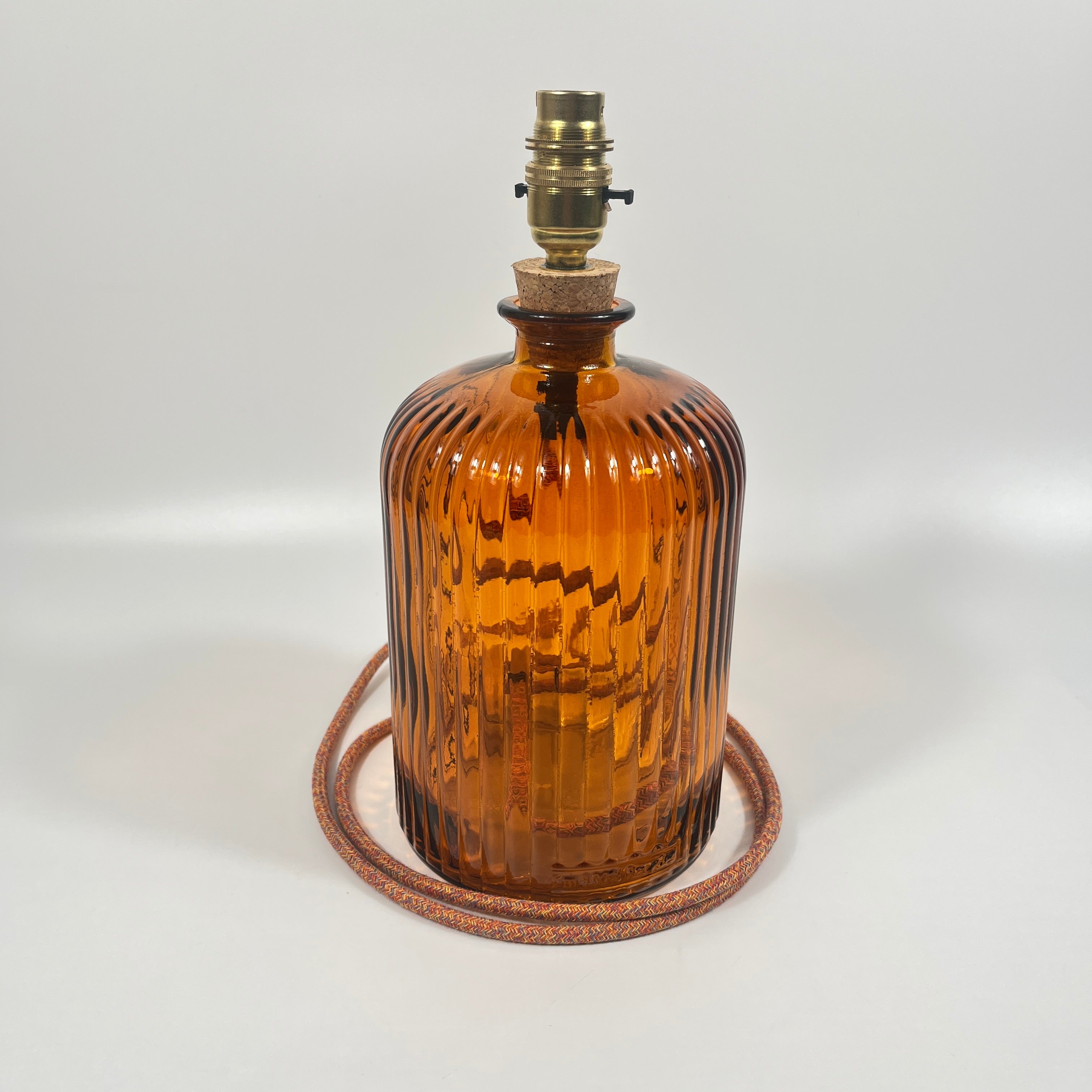 Recycled Glass 29cm Apothecary Lamp