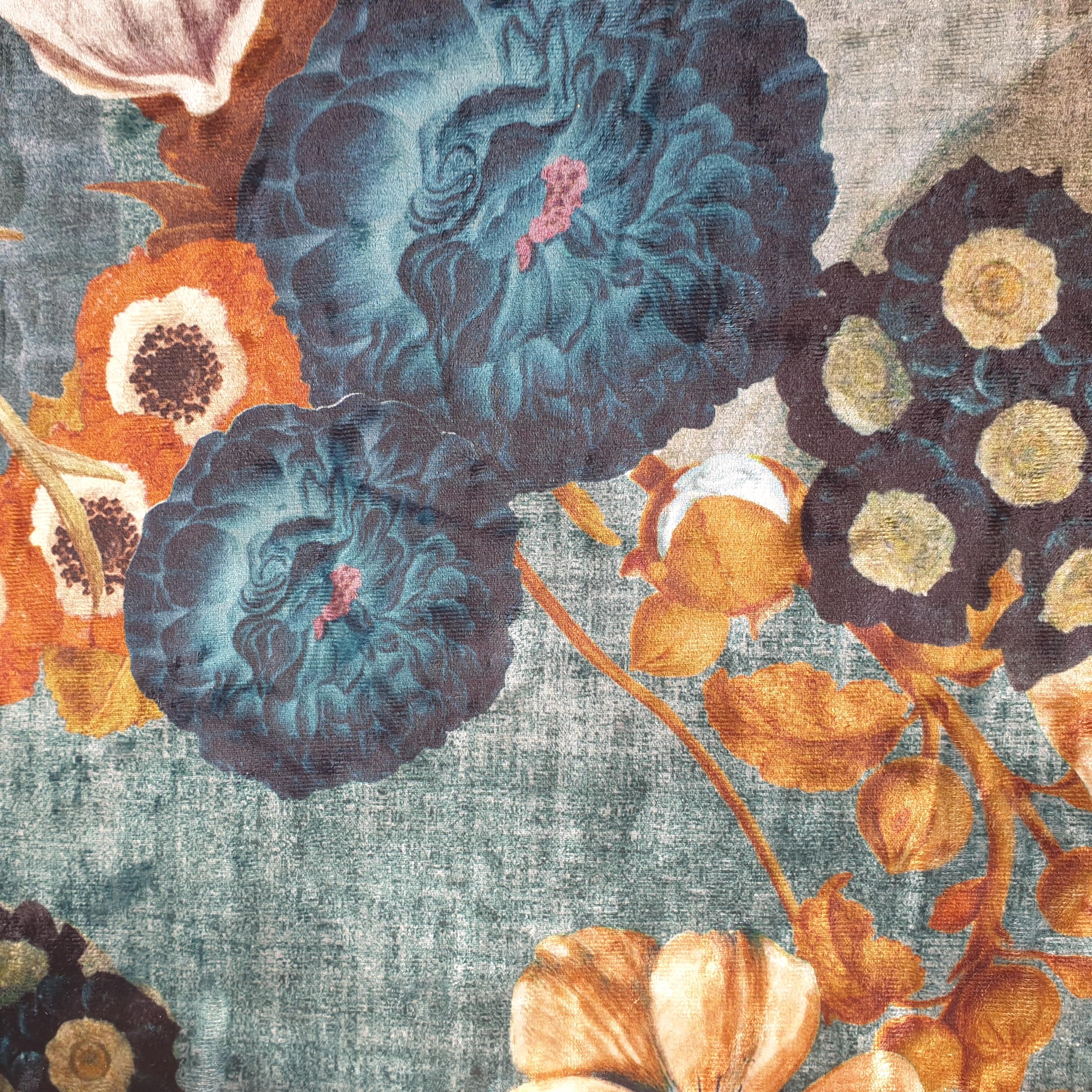 Prussian Floret Velvet Shade 8" to 18"
