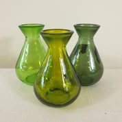 Recycled glass "Adra" bud vase 11cm