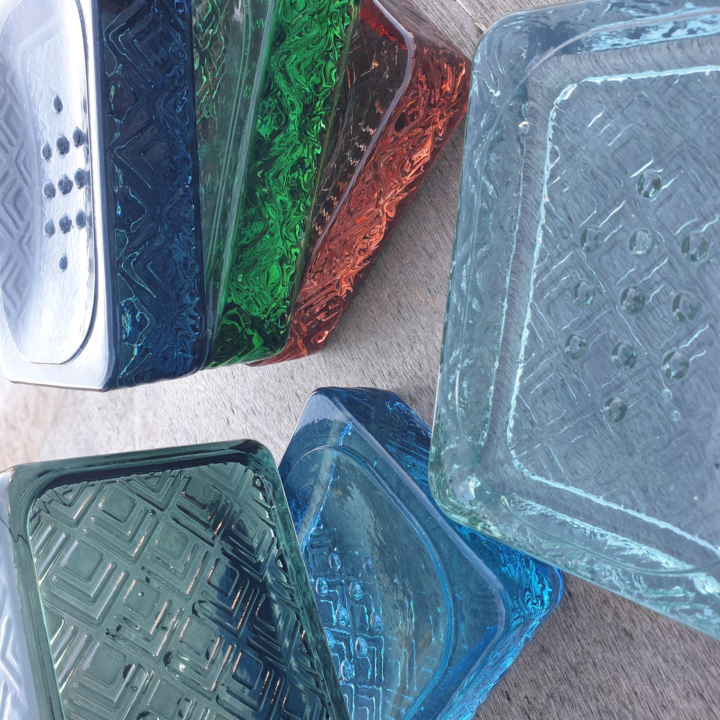 Rectangular Recycled Glass Soap Dish