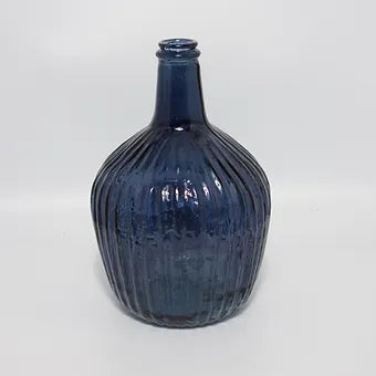 Recycled Glass Rustic Ripple Vase 30cm