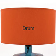 Handmade Contrast Trim"Calico" Fabric Drum Shade