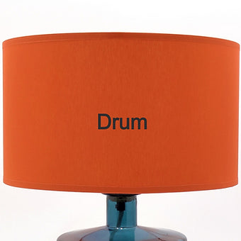 Handmade Contrast trim"Calico" Fabric French Drum Shade
