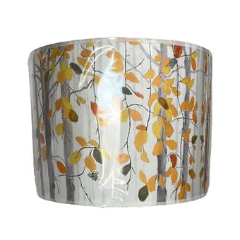 Autumn Trees Printed Drum Shade 10" to 18"