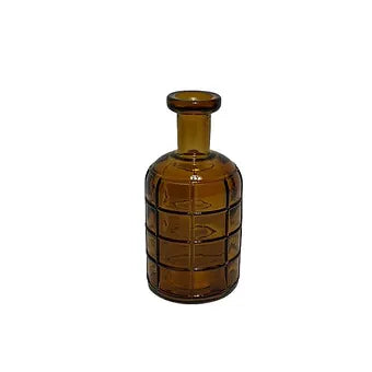 Recycled Glass Graphic Bottle Vase 19cm
