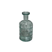 Recycled Glass Graphic Bottle Vase 19cm