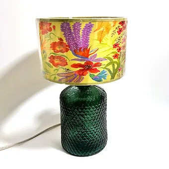 37cm Recycled Glass Honeycomb Lamp