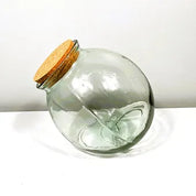 Recycled Glass Terrarium with Cork Lid 26cm