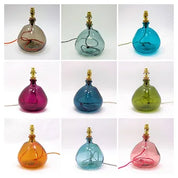 29cm Simplicity Recycled Glass Lamp (Warm Colours)