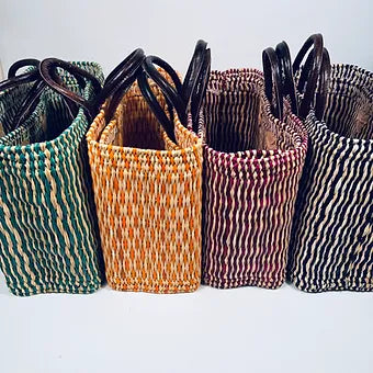 Moroccan Handmade Basket Plum Tote