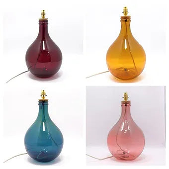 49cm Garrafa Recycled Glass Bottle Lamp