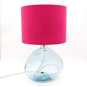 39cm Simplicity Recycled Glass Lamp (Cool Colours)