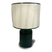 Handmade Contrast Trim"Calico" Fabric Drum Shade