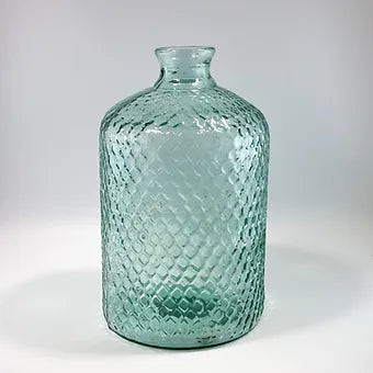 Recycled Glass Rustic Honeycomb Vase 31cm
