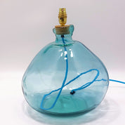 39cm Simplicity Recycled Glass Lamp (Cool Colours)