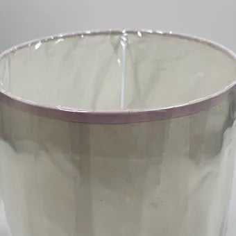 Handmade Contrast trim"Calico" Fabric French Drum Shade