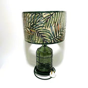 34cm Graphic Recycled Glass Lamp