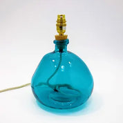 29cm Simplicity Recycled Glass Lamp (Cool Colours)