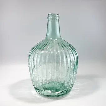 Recycled Glass Rustic Ripple Vase 30cm