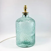 37cm Recycled Glass Honeycomb Lamp