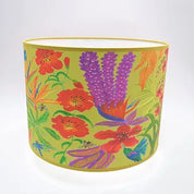 Bright Flowers Printed Drum Shade 10"to 18"