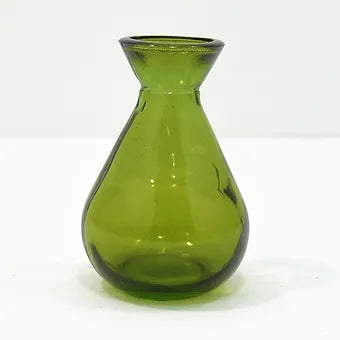 Recycled glass "Adra" bud vase 11cm