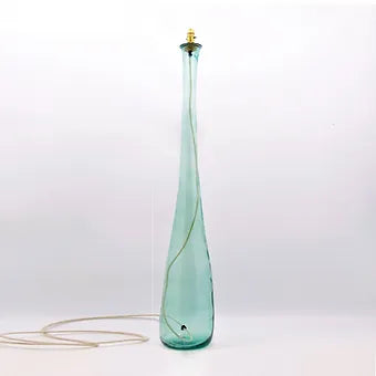 126cm Jarron Blues Recycled Glass Floor Lamp