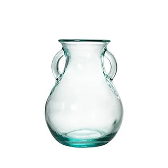 Recycled Glass Urn Vase 16cm