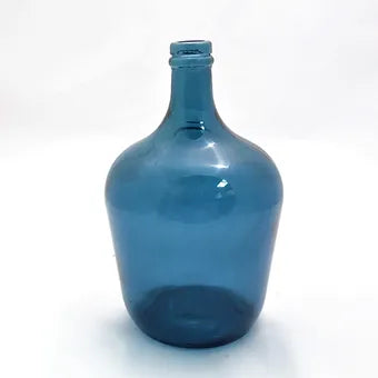 Garrafa Demijohn Bottle  Recycled Glass Vase 30cm