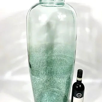 76cm Martos "Ombre" Recycled Glass Lamp Mint