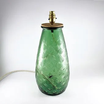 40cm Recycled Glass Palm Lamp