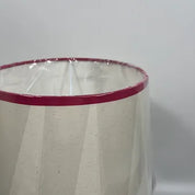 Handmade Contrast trim"Calico" Fabric French Drum Shade