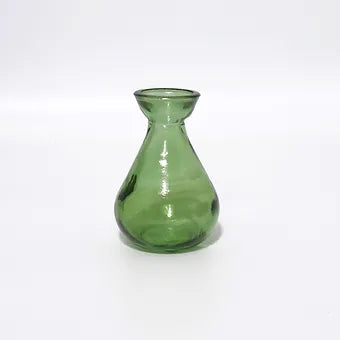 Recycled glass "Adra" bud vase 11cm