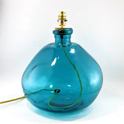 39cm Simplicity Recycled Glass Lamp (Cool Colours)