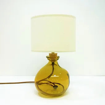 24cm Simplicity Recycled Glass Lamp (Warm Colours)