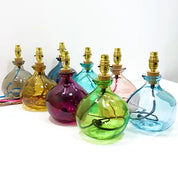 Simplicity Recycled Glass Lamp (Warm Colours) 24cm