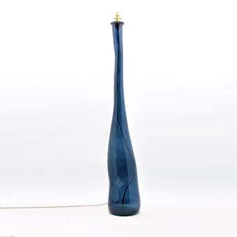 126cm Jarron Blues Recycled Glass Floor Lamp