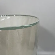 Handmade Contrast Trim"Calico" Fabric Drum Shade