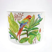 Tropical Parrot Printed Drum Shade