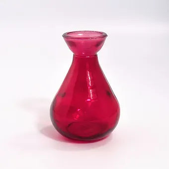 Recycled glass "Adra" bud vase 11cm
