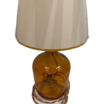 Handmade Contrast trim"Calico" Fabric French Drum Shade