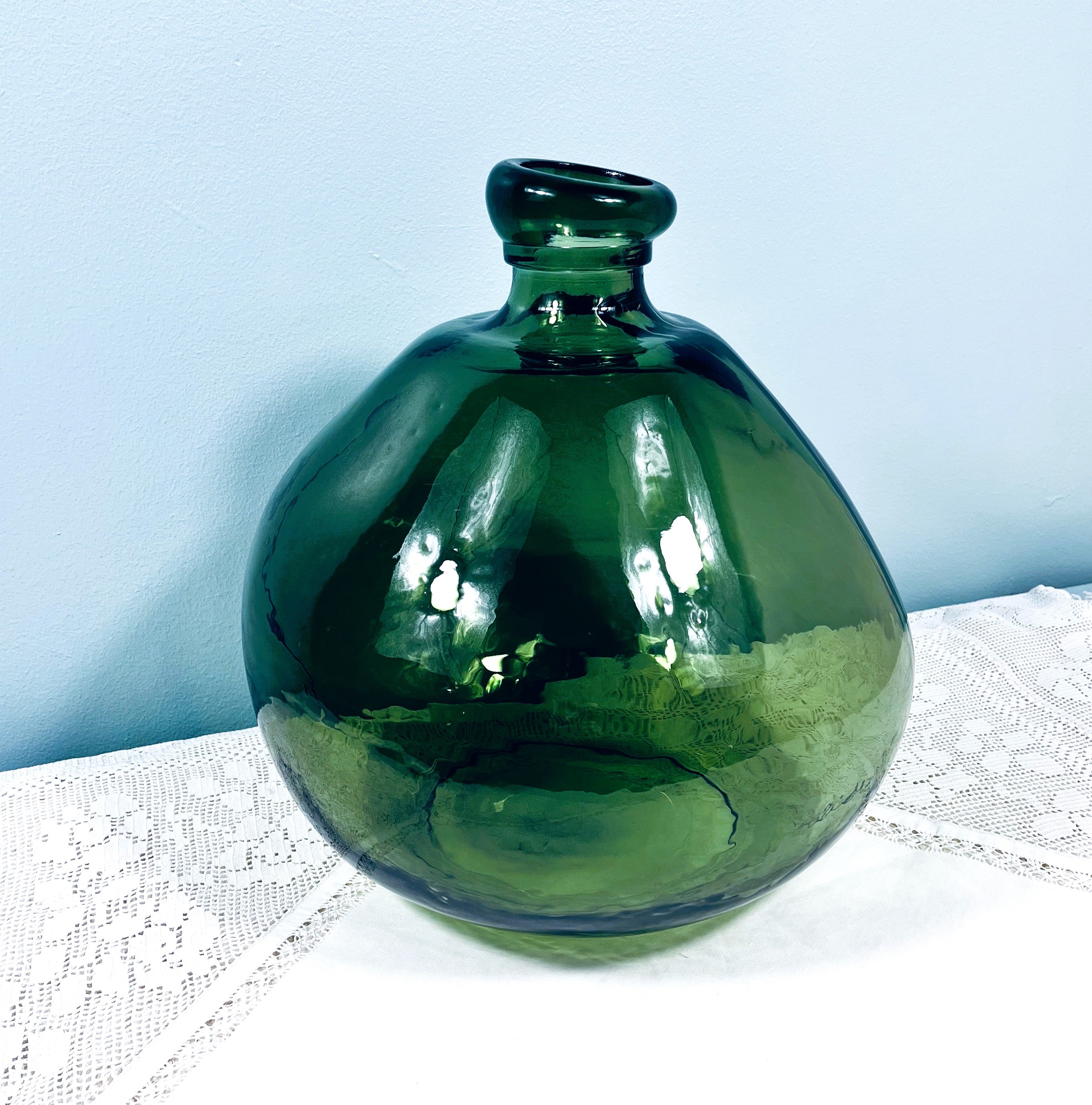 Recycled Glass Large Simplicity Blown Glass Vase 33cm