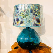 Simplicity Recycled Glass Lamp (Cool Colours) 39cm