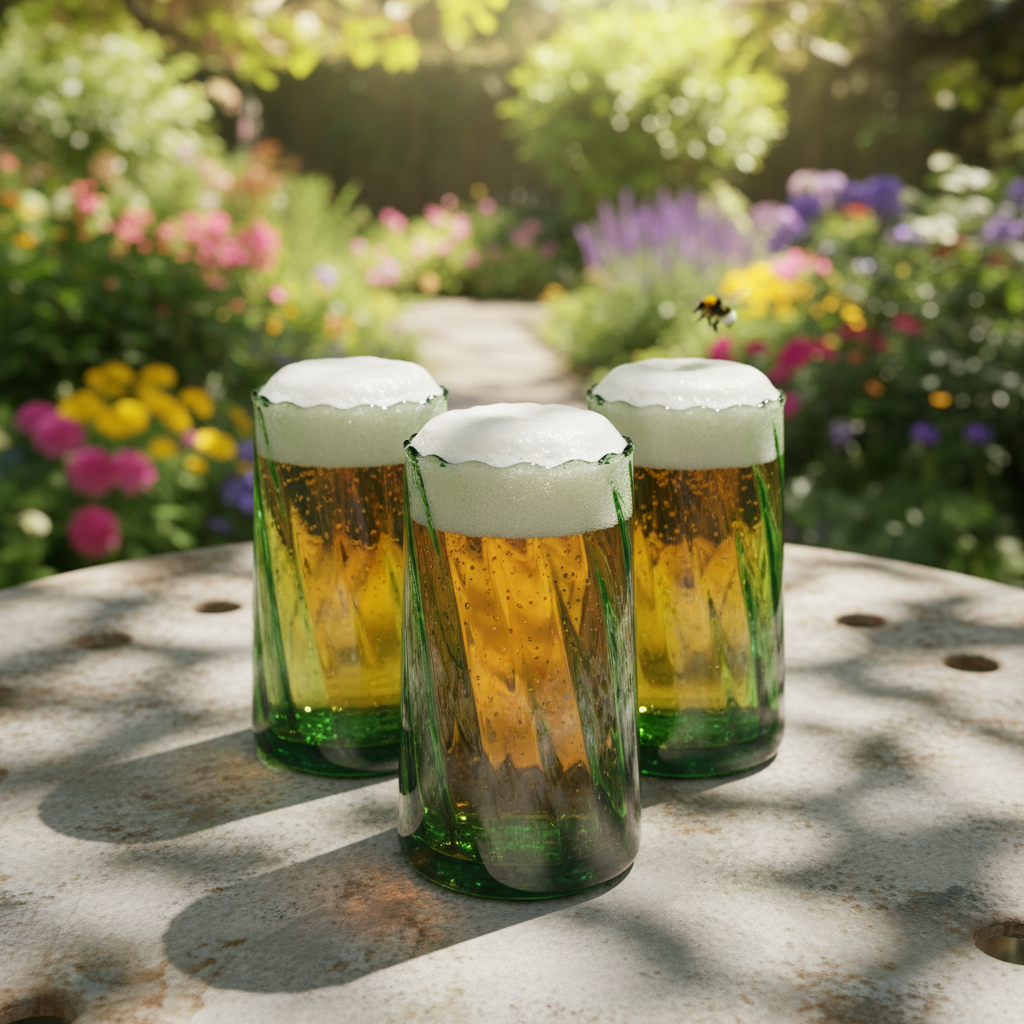 Moroccan Handmade Recycled Glass Twist Tumbler - 330ml